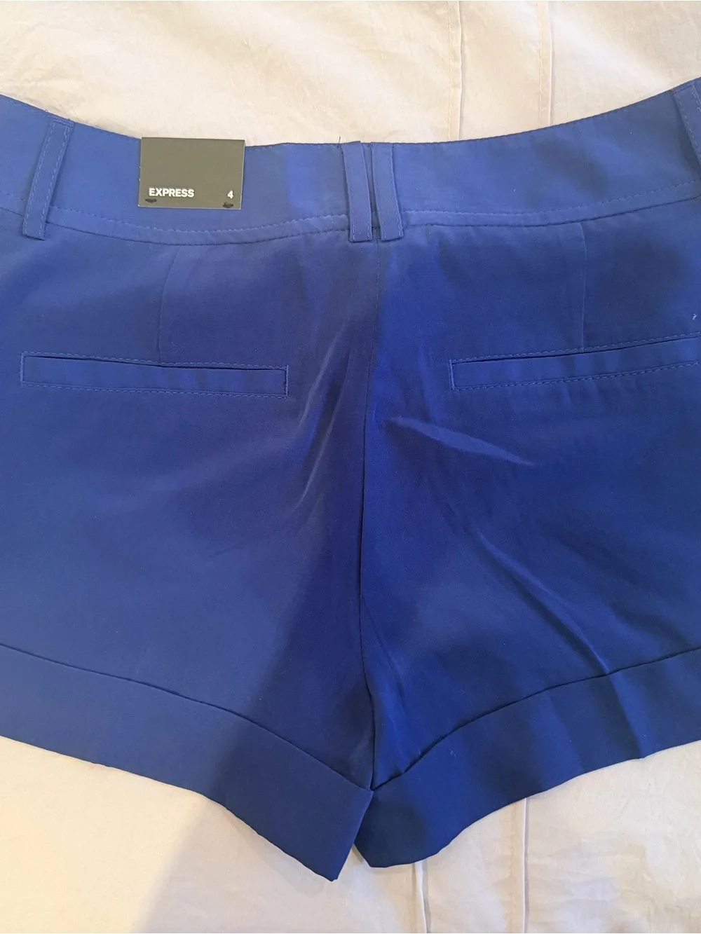 Express Royal Blue Tailored Shorts